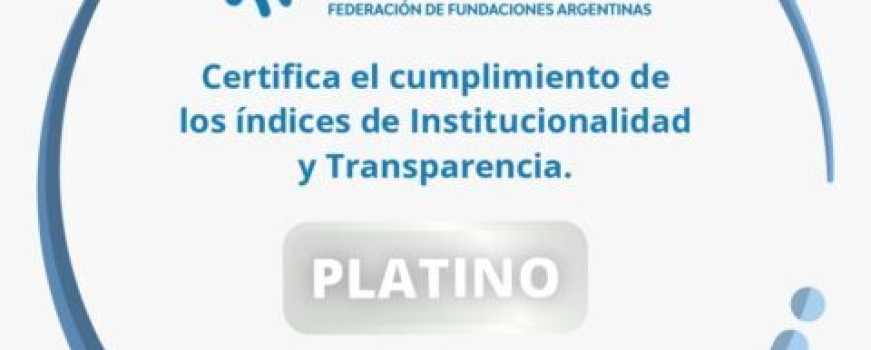 <a href="http://www.fundacionobligado.org.ar/?p=4691"><b>Solidaridad 2022 FEDEFA</b></a><p>Otro año en el que fuimos reconocidos con el premio a la «Transparencia e Institucionalidad». Gracias FEDEFA por este reconocimiento.</p>